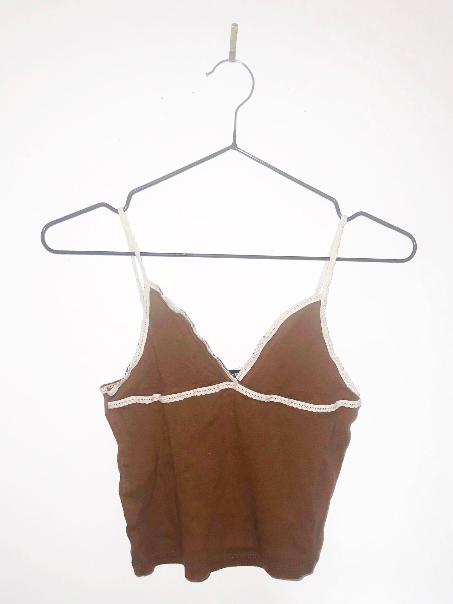 MILKLEFT IN HELL: Cocoa Lace-Trim Slip in Backseat Confession