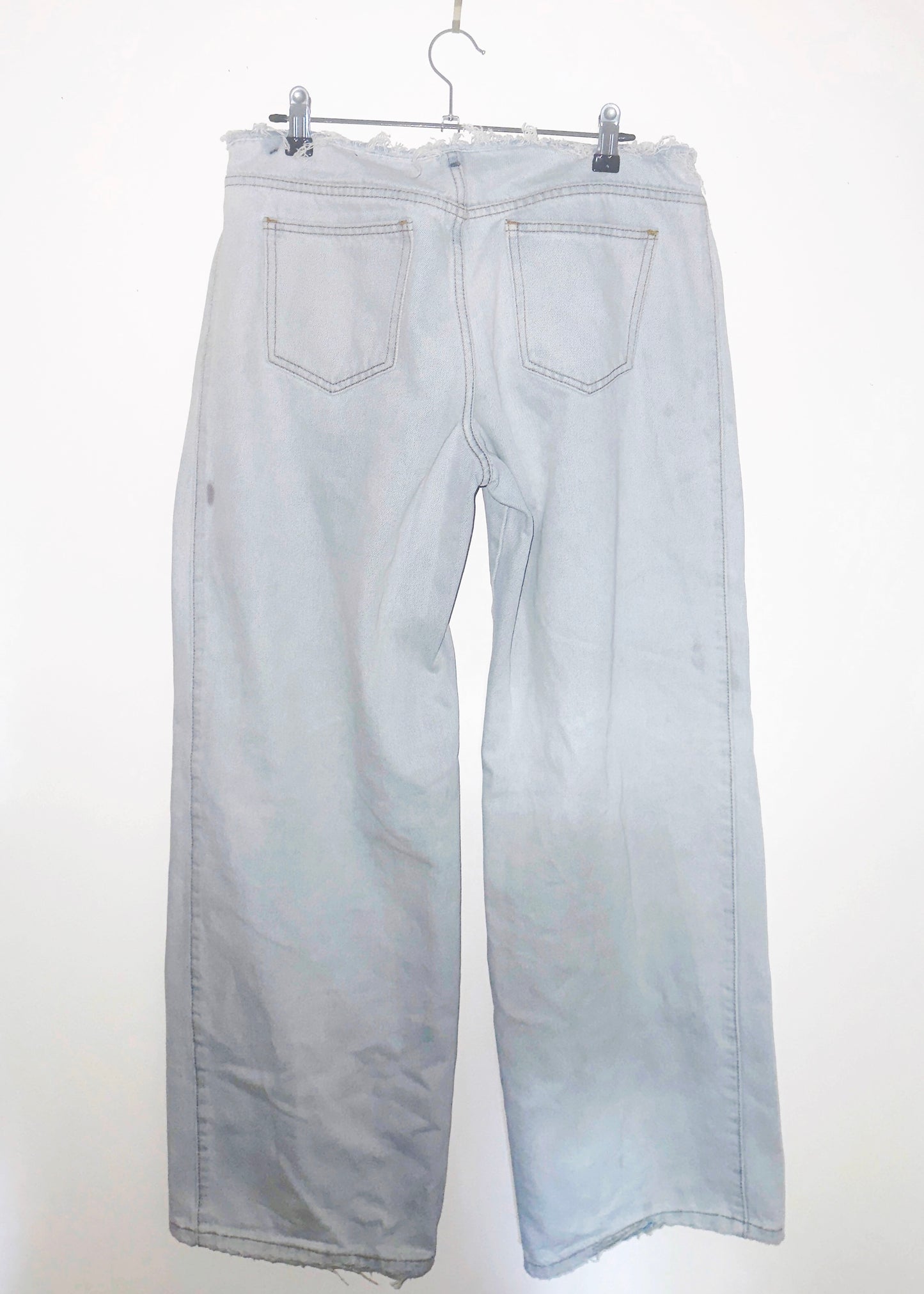 GHOST BOYFRIEND JEANS: Ex-Lover Denim w/ Raw Halo Waist