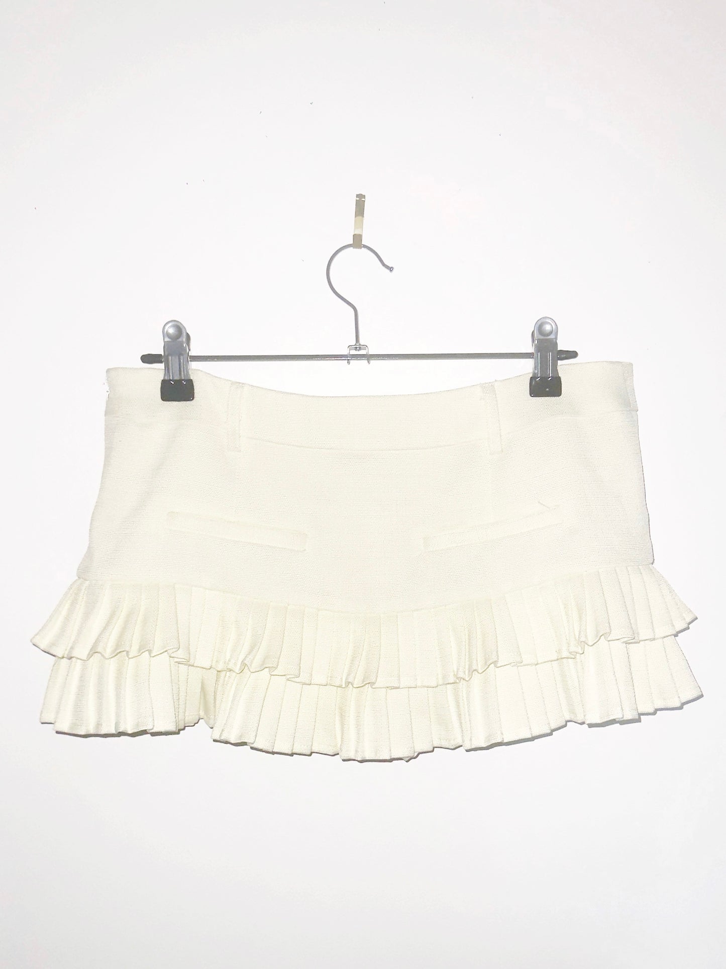 PRAYER SCHOOL: Dual-Tier Skirtlet in Bleached Confession