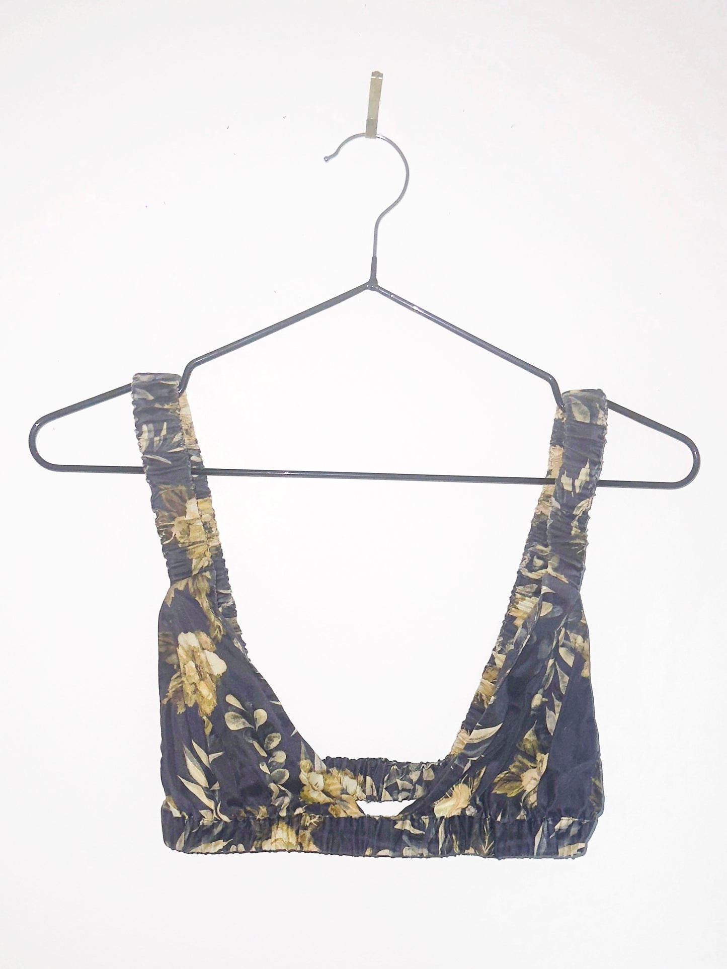 WILTED VIRGIN: Sepia Ruched Relic Top in Garden’s End
