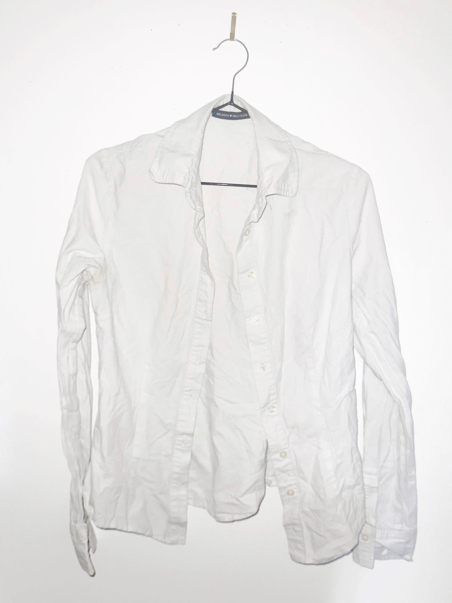 WHITE NOISE: Wrinkled Authority Shirt in Blaspheme Cotton