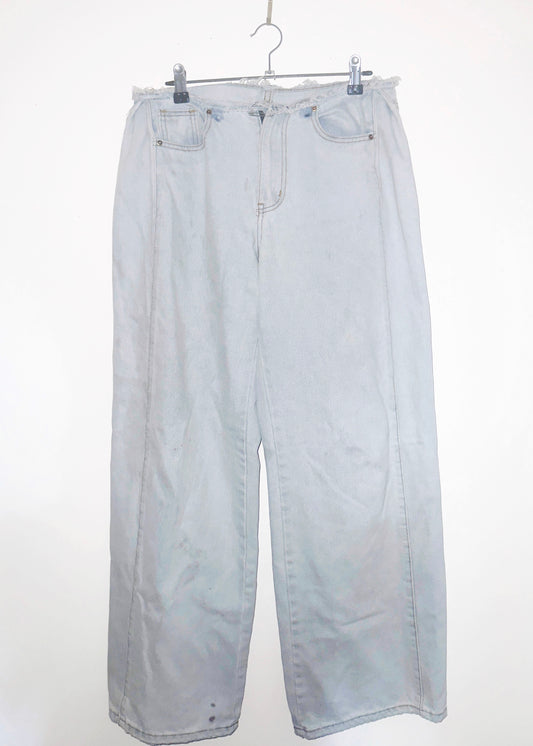 GHOST BOYFRIEND JEANS: Ex-Lover Denim w/ Raw Halo Waist