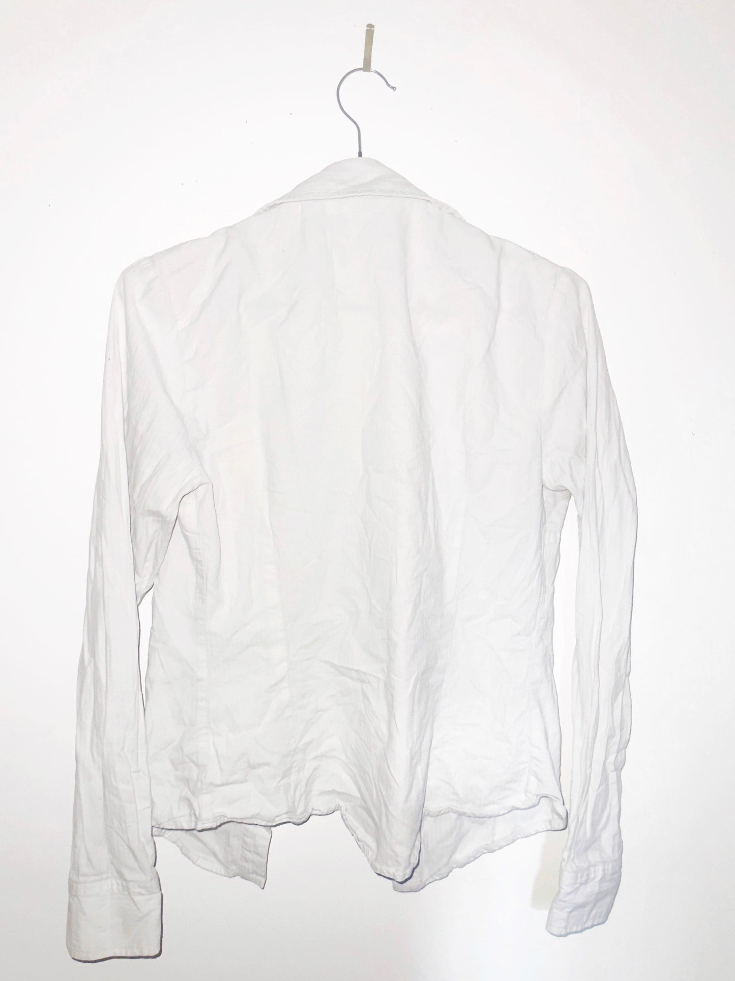 WHITE NOISE: Wrinkled Authority Shirt in Blaspheme Cotton