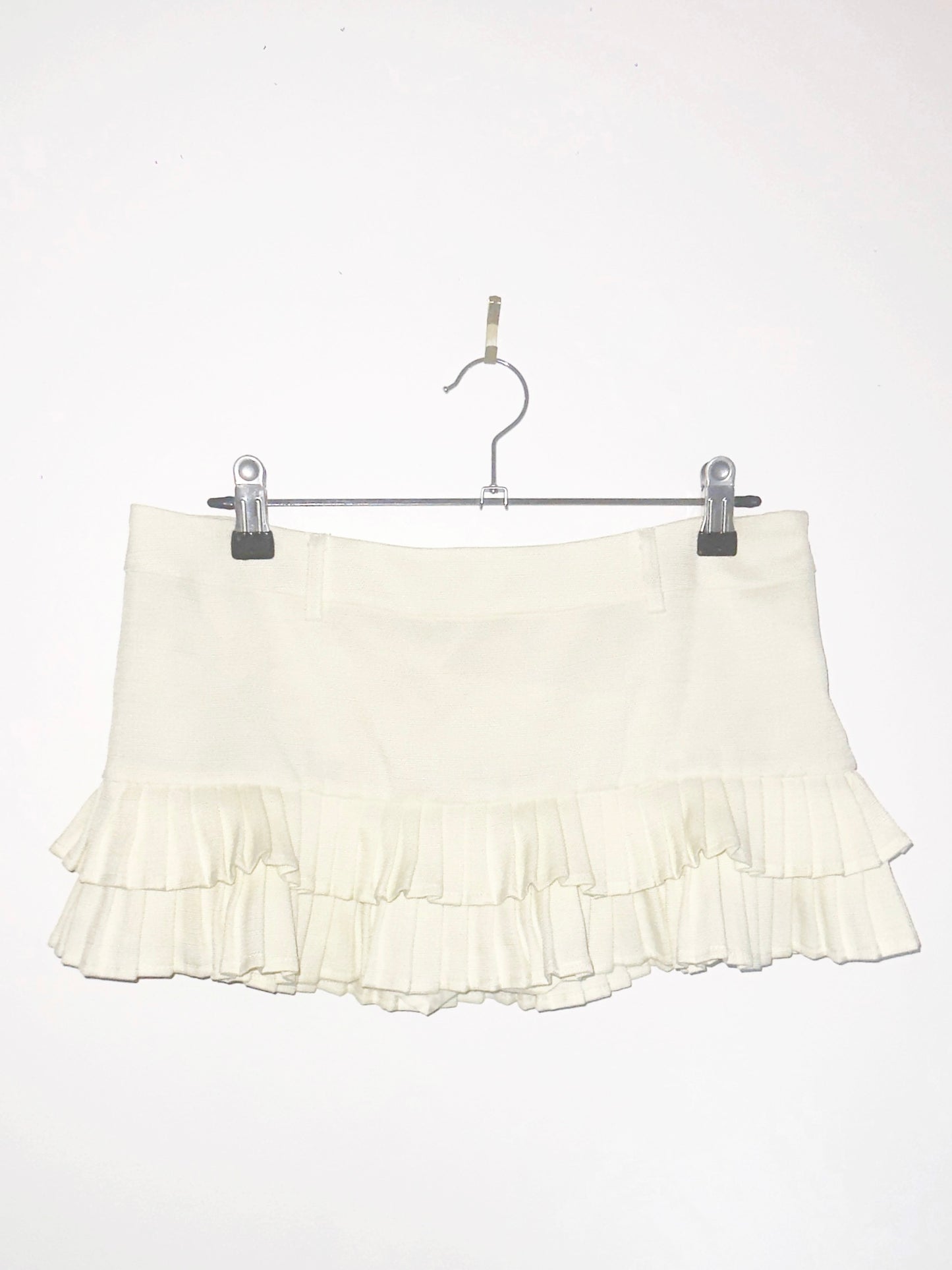 PRAYER SCHOOL: Dual-Tier Skirtlet in Bleached Confession